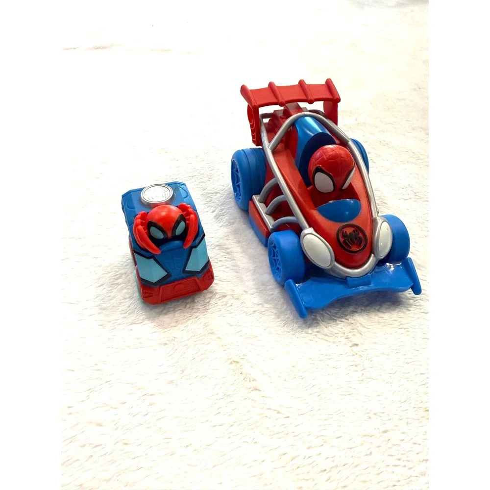 Marvel Spidey and His Amazing Friends Jazwares Toy Vehicle Set Red Blue 2020